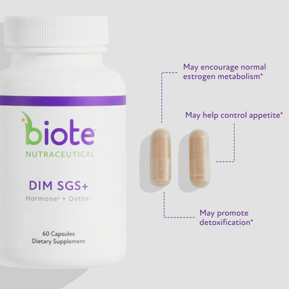 Biote Nutraceuticals - DIM SGS + - Hormone + Detox (60 Capsules)